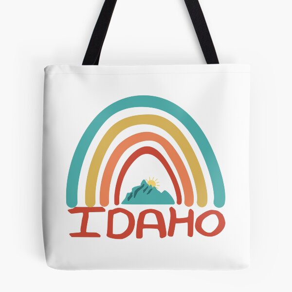 Item preview, Idaho Retro Vintage Rainbow - Idaho Mountain Souvenir - Gift - Hometown - Hiking - Nature designed and sold by HappyTees Lab.
