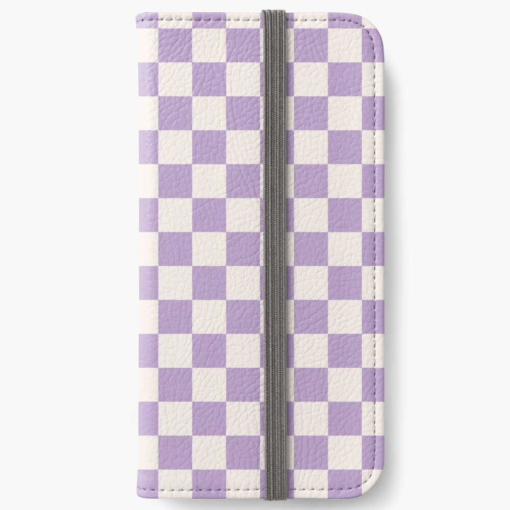 Check Checkered Purple Lilac Lavender Checkerboard Geometric Square Grid  Pattern Boho Modern Minimal Tote Bag by Daily Regina Designs