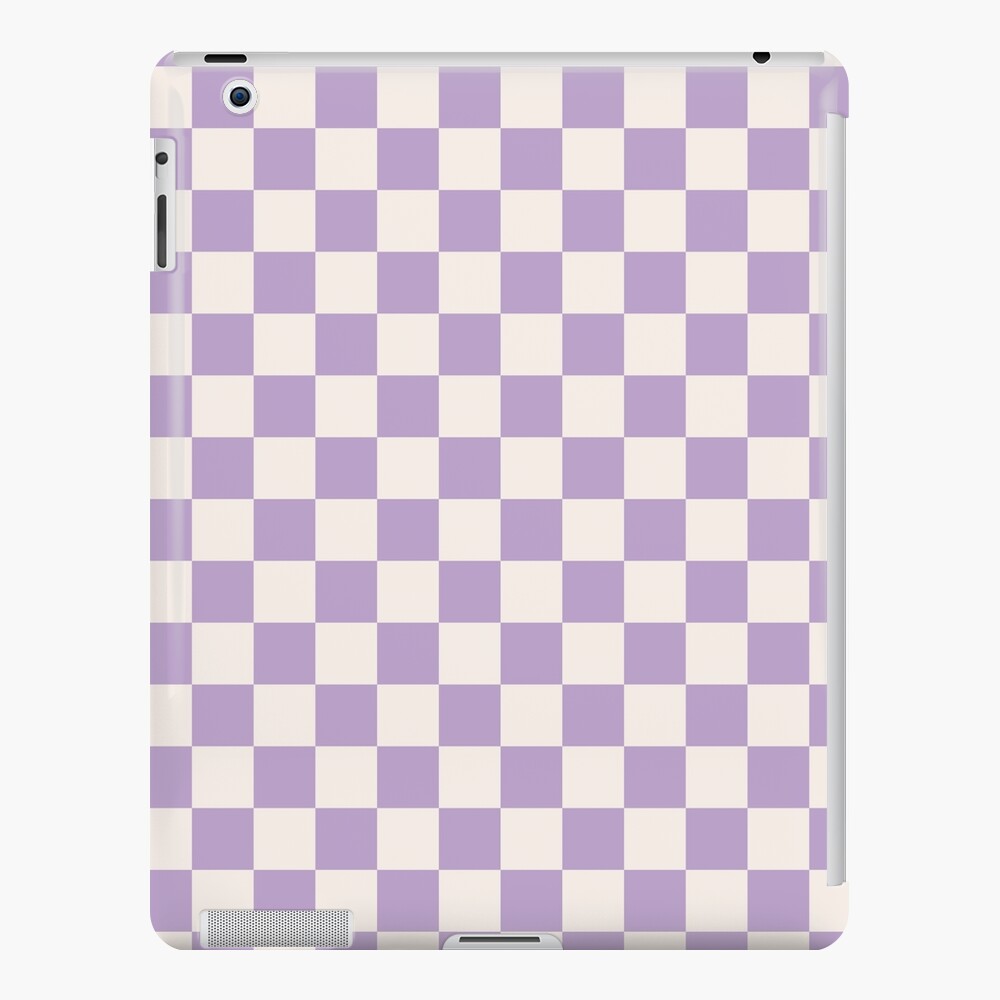 Checkmate' Checkerboard Wallpaper in Lavender, Bubblegum Yum and