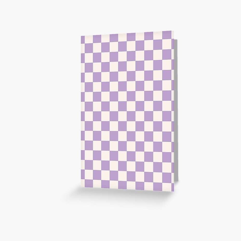 Check Checkered Purple Lilac Lavender Checkerboard Geometric Square Grid  Pattern Boho Modern Minimal Tote Bag by Daily Regina Designs