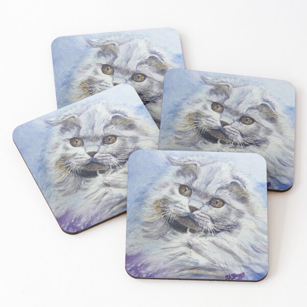 Item preview, Jenaël: Watercolour painting of a cat designed and sold by Double Dutch Designs.