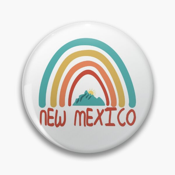 Item preview, New Mexico Retro Vintage Rainbow - New Mexico Mountain Souvenir - Gift - Hometown - Hiking - Nature designed and sold by HappyTees Lab.