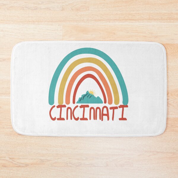 Item preview, Cincinnati Retro Vintage Rainbow - Cincinnati Ohio Mountain Souvenir - Gift - Hometown - Hiking - Nature designed and sold by HappyTees Lab.