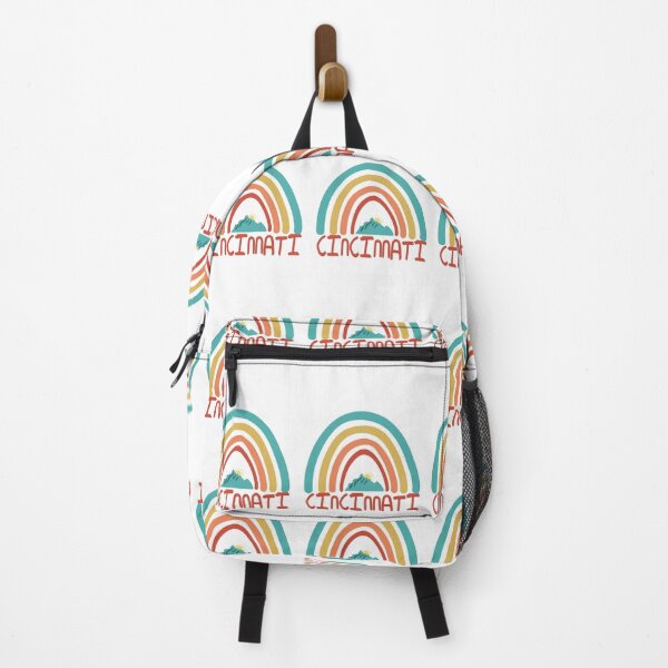 Artikelvorschau, Cincinnati Retro Vintage Rainbow - Cincinnati Ohio Mountain Souvenir - Geschenk - Heimatstadt - Wandern - Natur entworfen und verkauft von HappyTees Lab.