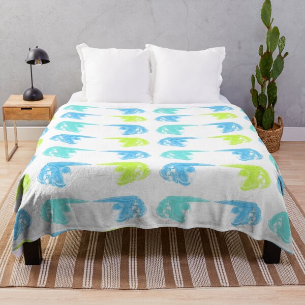 Item preview, Be Protected Blue Green Pastels Sleeping Dog Angels designed and sold by SpiritGifts.