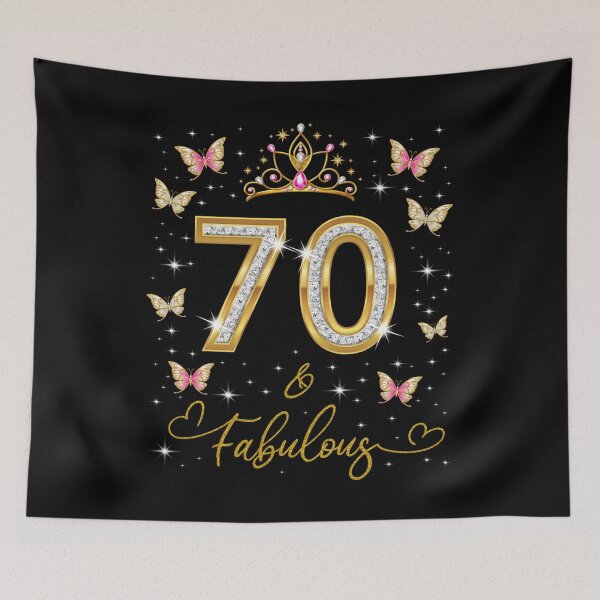 Item preview, 70 And Fabulous, 70 Years Old Women, 70th Birthday Queen Long Sleeve  designed and sold by GiselleShop.