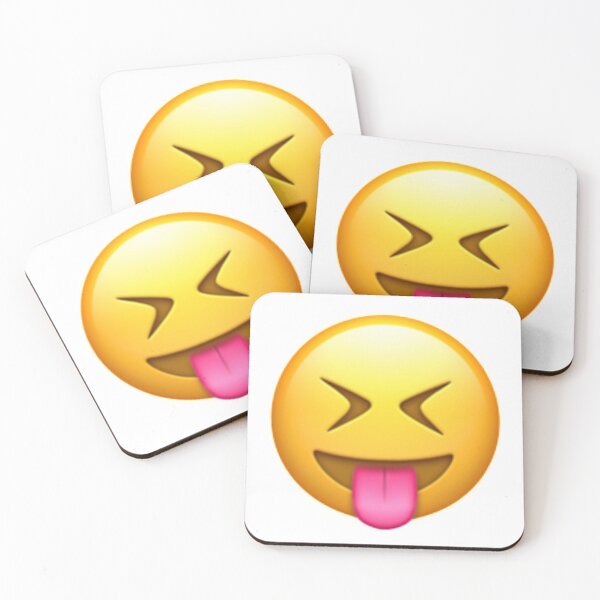 Item preview, Face With Stuck Out Tongue And Tightly-Closed Eyes Emoji designed and sold by Popular-Gifts.