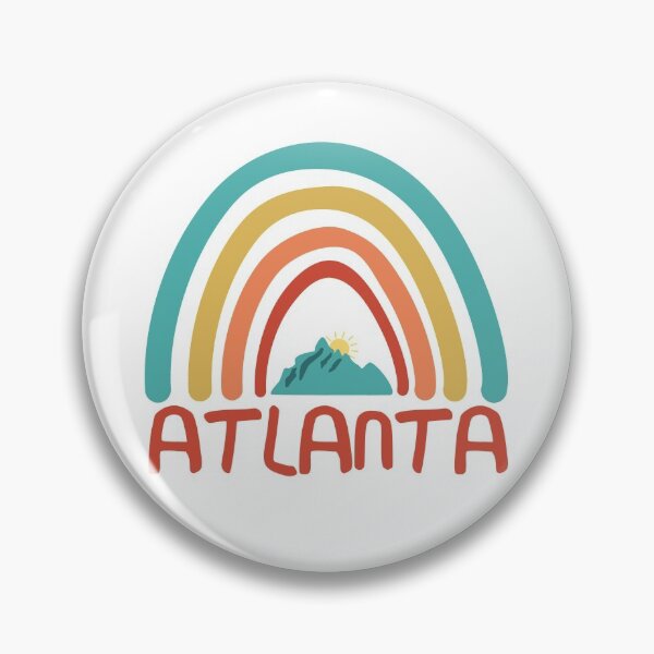 Item preview, Atlanta Retro Vintage Rainbow - Atlanta Georgia Mountain Souvenir - Gift - Hometown - Hiking - Nature designed and sold by HappyTees Lab.