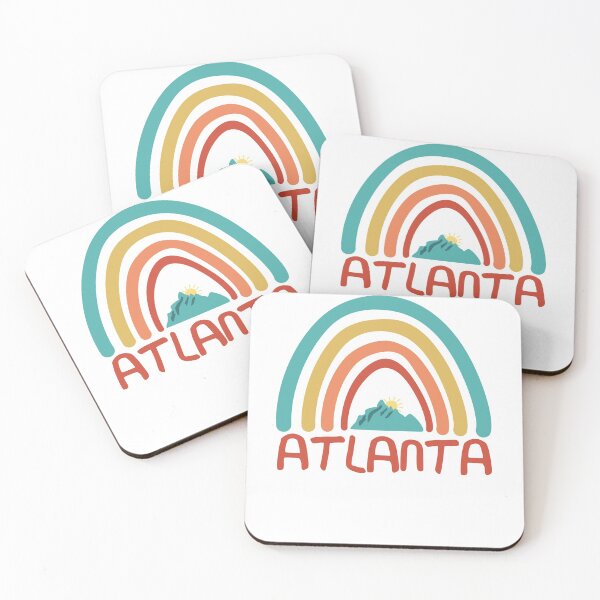 Item preview, Atlanta Retro Vintage Rainbow - Atlanta Georgia Mountain Souvenir - Gift - Hometown - Hiking - Nature designed and sold by HappyTees Lab.