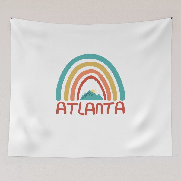 Item preview, Atlanta Retro Vintage Rainbow - Atlanta Georgia Mountain Souvenir - Gift - Hometown - Hiking - Nature designed and sold by HappyTees Lab.