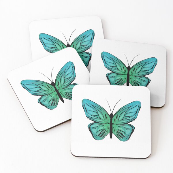 Item preview, turquoise butterfly  designed and sold by mel0die.
