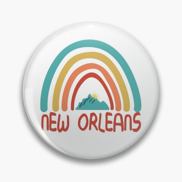 Item preview, New Orleans Retro Vintage Rainbow - New Orleans Louisiana Mountain Souvenir - Gift - Hometown - Hiking - Nature designed and sold by HappyTees Lab.