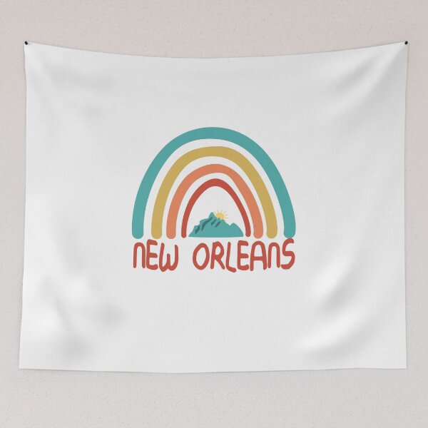 Item preview, New Orleans Retro Vintage Rainbow - New Orleans Louisiana Mountain Souvenir - Gift - Hometown - Hiking - Nature designed and sold by HappyTees Lab.
