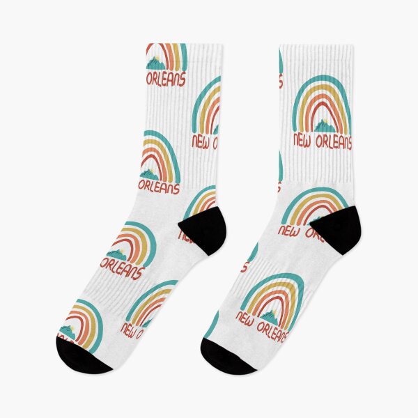 Item preview, New Orleans Retro Vintage Rainbow - New Orleans Louisiana Mountain Souvenir - Gift - Hometown - Hiking - Nature designed and sold by HappyTees Lab.
