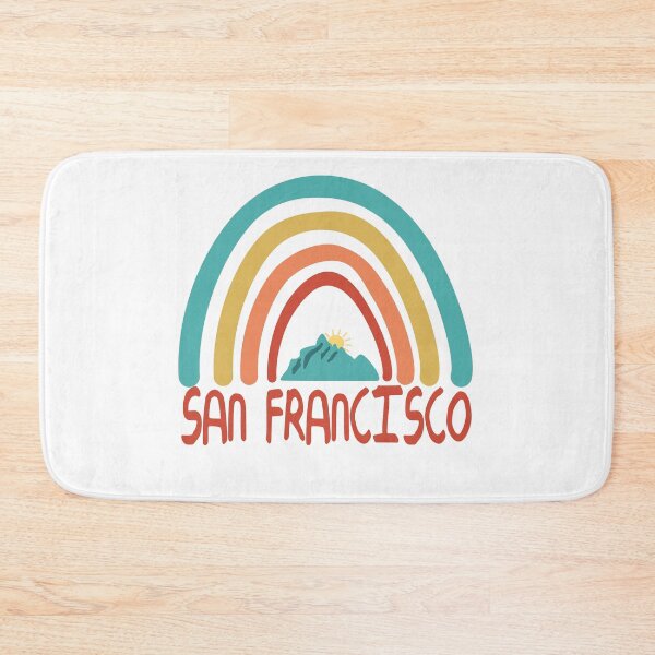 Item preview, San Francisco Retro Vintage Rainbow - San Francisco California Mountain Souvenir - Gift - Hometown - Hiking - Nature designed and sold by HappyTees Lab.
