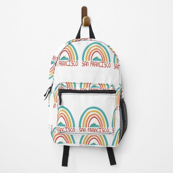 Item preview, San Francisco Retro Vintage Rainbow - San Francisco California Mountain Souvenir - Gift - Hometown - Hiking - Nature designed and sold by HappyTees Lab.