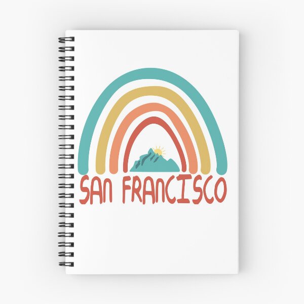Item preview, San Francisco Retro Vintage Rainbow - San Francisco California Mountain Souvenir - Gift - Hometown - Hiking - Nature designed and sold by HappyTees Lab.