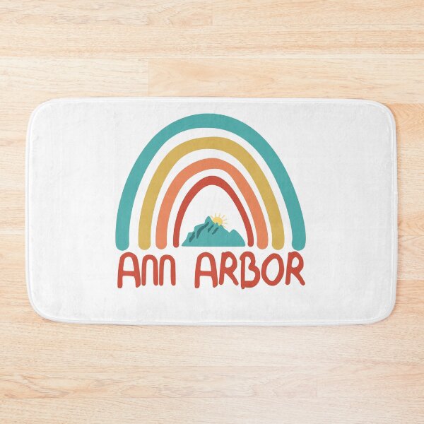 Item preview, Ann Arbor Retro Vintage Rainbow - Ann Arbor Michigan Mountain Souvenir - Gift - Hometown - Hiking - Nature designed and sold by HappyTees Lab.