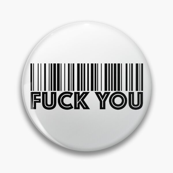 Aperçu de l'œuvre Va te faire foutre le code à barres créée et vendue par PhrasesOfWords.