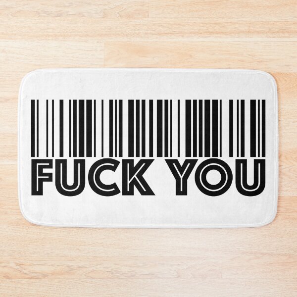 Item preview, Fuck You BarCode designed and sold by PhrasesOfWords.