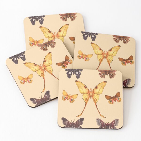 Item preview, Silk Moths - Bright Version designed and sold by rapho.