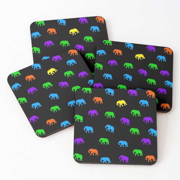 Item preview, African elephant (colourful) designed and sold by MysticalCha.