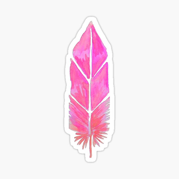 The Pink Feather Sticker