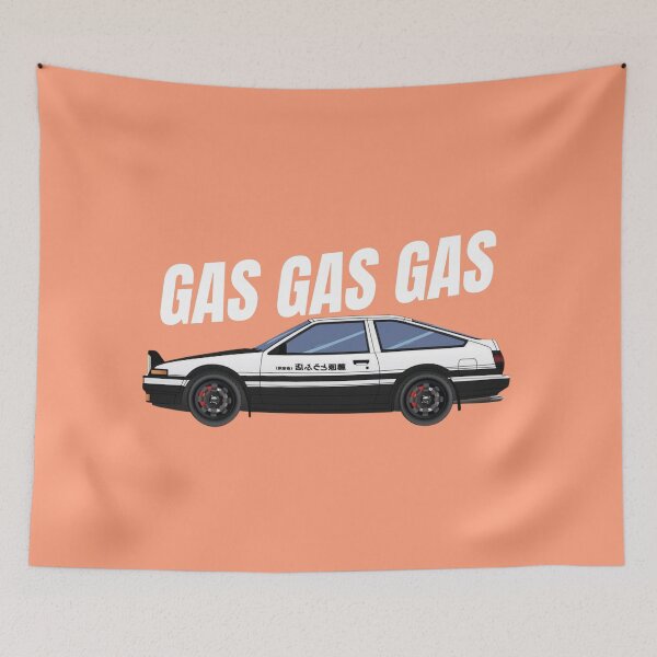 Item preview, Gas Gas Gas { initial d ae86 } designed and sold by MOTOSHIFT.