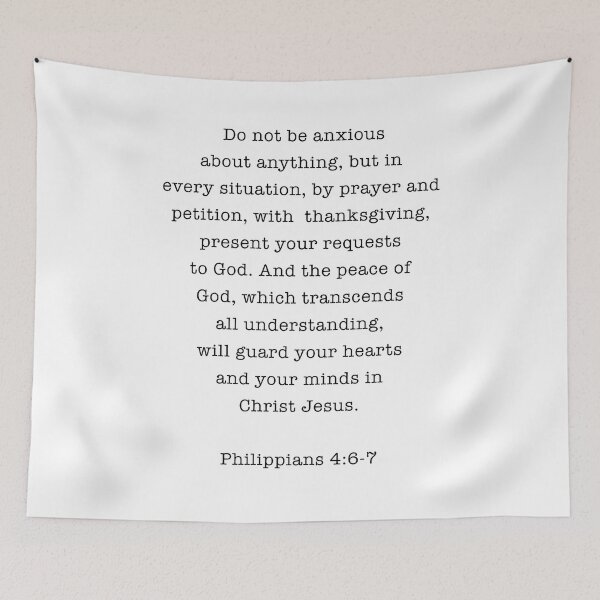Item preview, Philippians 4: 6-7 Do Not Be Anxious About Anything  designed and sold by corbrand.