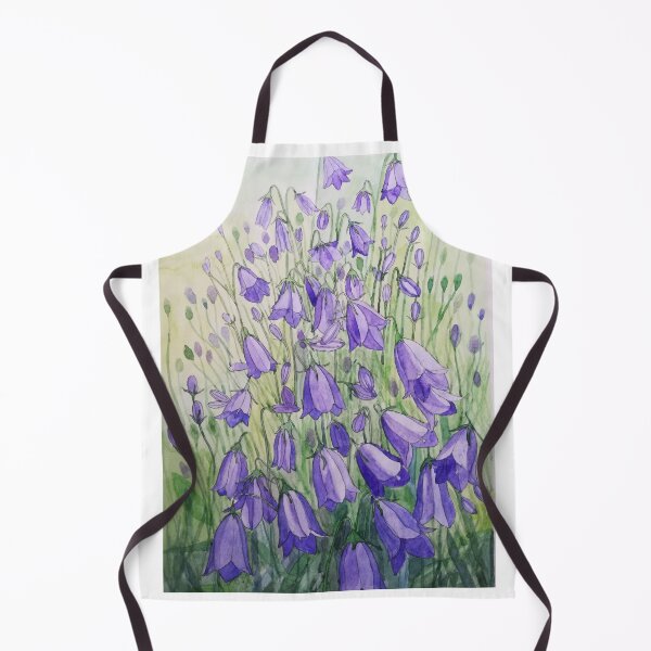 Item preview, Purple harebells watercolour painting designed and sold by esvb.