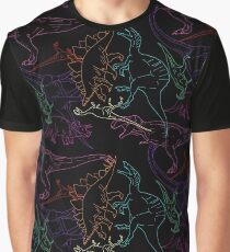Psychedelic Dino Graphic T-Shirt