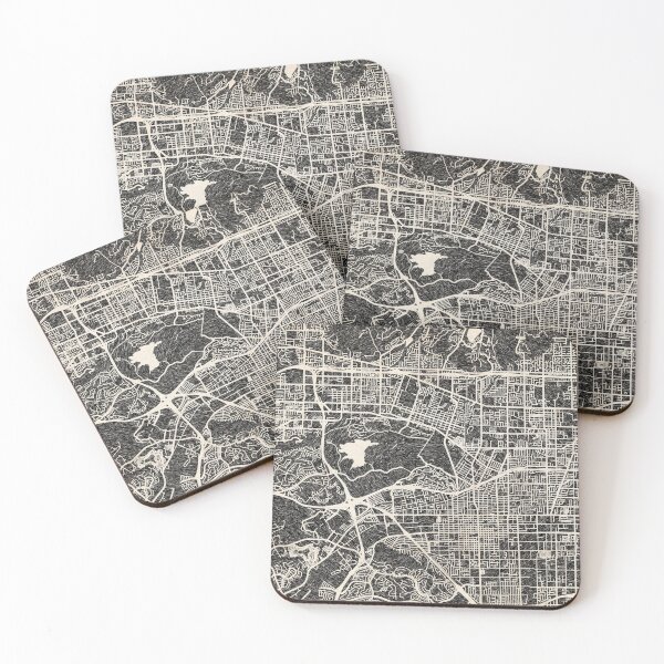 Item preview, Pomona map California Ink lines designed and sold by InkMaps.