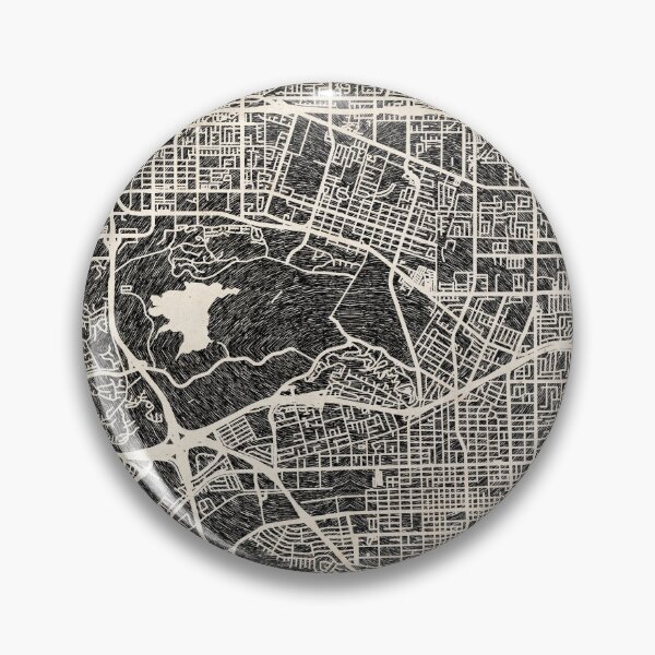 Item preview, Pomona map California Ink lines designed and sold by InkMaps.