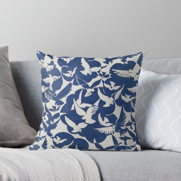 Artikelvorschau, Blaue Tauben-Muster entworfen und verkauft von Printed Delights Co..