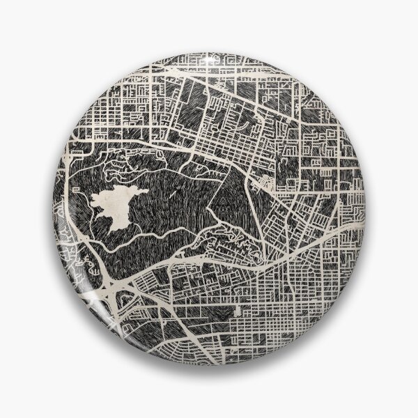 Item preview, Pomona map California Ink lines 2 designed and sold by InkMaps.