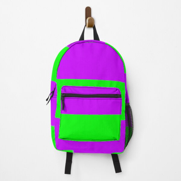 Item preview, Neon Purple & Green Wide Horizontal Stripes #2 designed and sold by Moonshine Paradise.