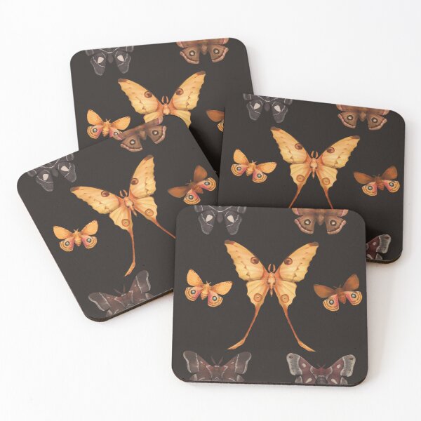 Item preview, Silk Moths - Dark Version designed and sold by rapho.