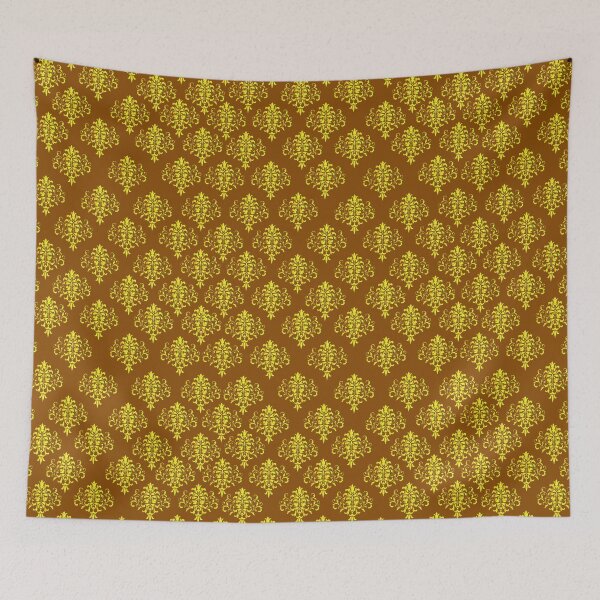 Item preview,  Lacey bronze and gold jacquard pattern design designed and sold by Kestrelle.