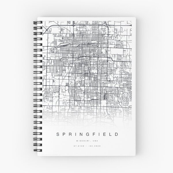 Item preview, Springfield, Missouri, USA Map Poster designed and sold by TheZenSprout.