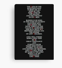 Pulp Fiction - Ezekiel 25:17 Canvas Print