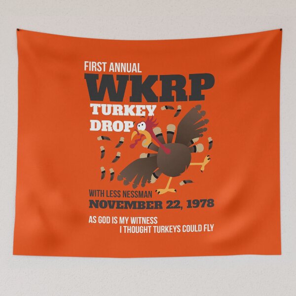 Item preview, Thanksgiving Day WKRP Turkey Drop designed and sold by TheBadWolf-13.