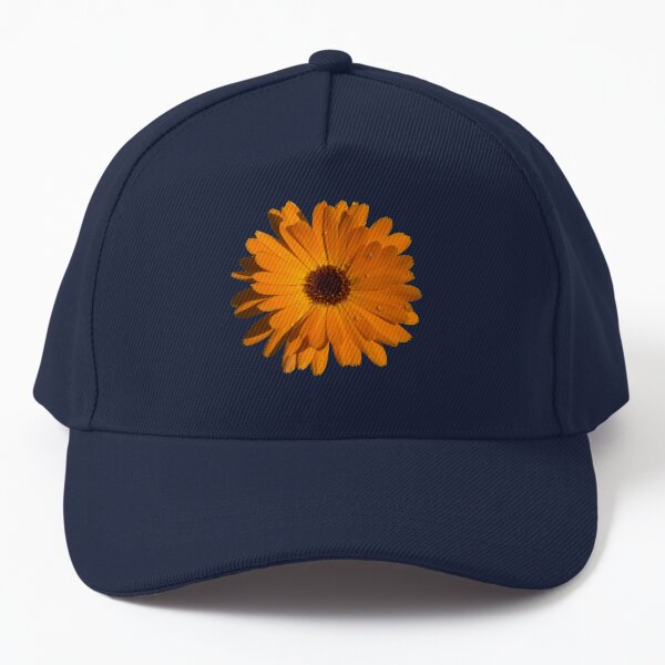 Orange power flower Baseball Cap