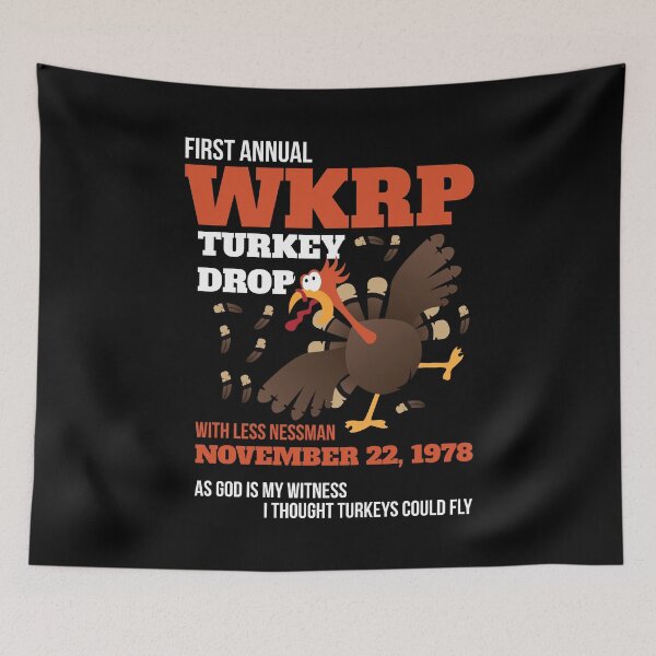 Item preview, First Annual WKRP Thanksgiving Day Turkey Drop Be Grateful designed and sold by TheBadWolf-13.