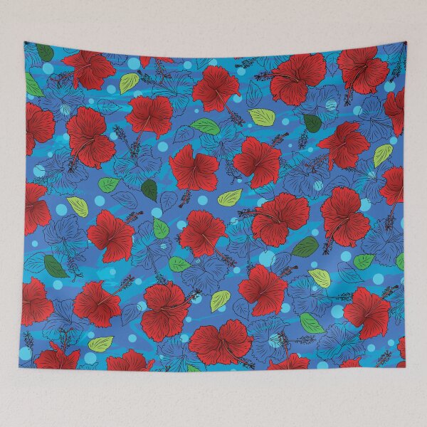 Item preview, Hibiscus pattern design designed and sold by miljuvarghese.