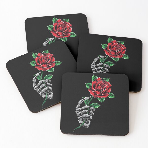 Item preview, skull and rose designed and sold by TAWFIKATZ.