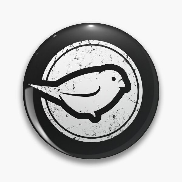 Item preview, Stylized sparrow in white for bird and ornithology lovers designed and sold by martodesign.