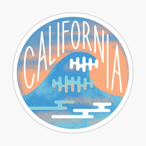 California Wave Sticker