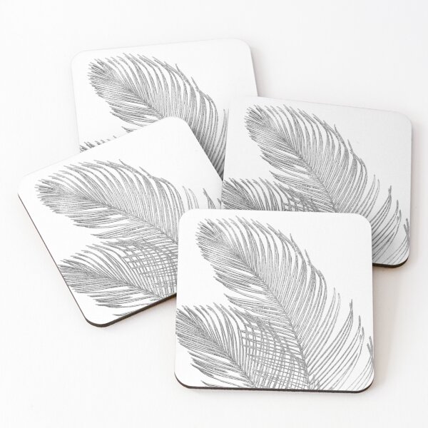 Item preview, Palm Leaves Finesse Line Art with Silver Foil #1 (Photo of Foil Only - Not Reflective) designed and sold by Anita's & Bella's Art.
