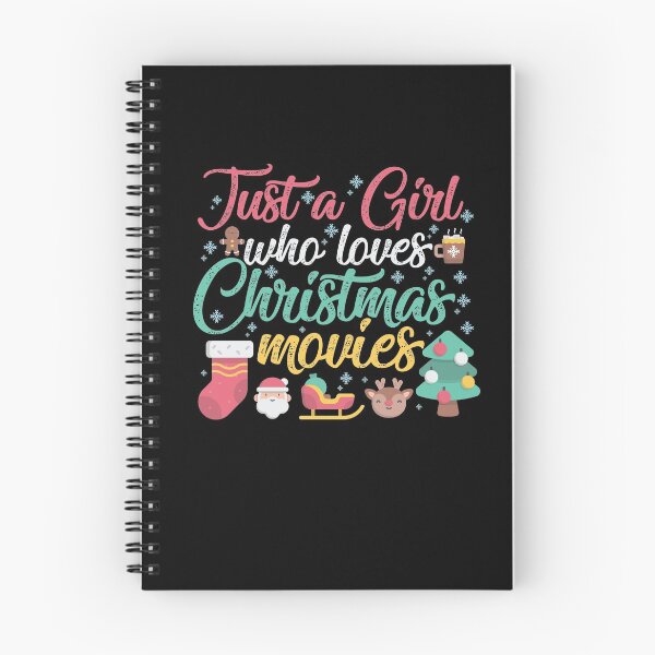 Item preview, Just a Girl Who Loves Christmas Movies Funny Christmas Gift designed and sold by TheBadWolf-13.