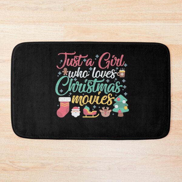 Item preview, Just a Girl Who Loves Christmas Movies Funny Christmas Gift designed and sold by TheBadWolf-13.